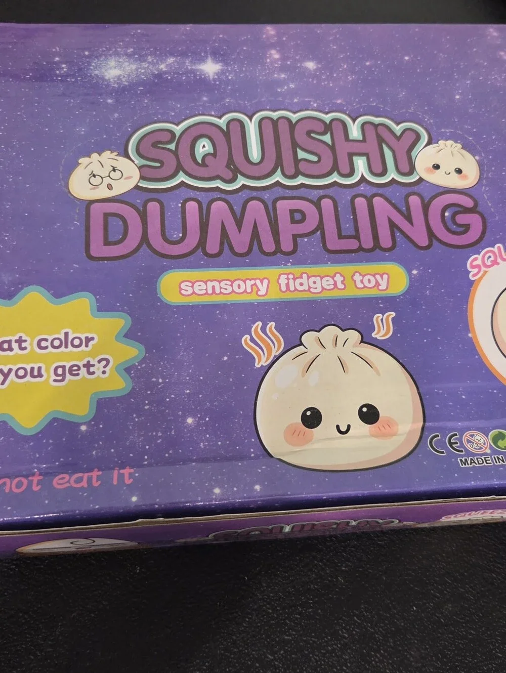 Squishy Mini Glitter Dumpling Mystery Fidget Toys Full Case of 12